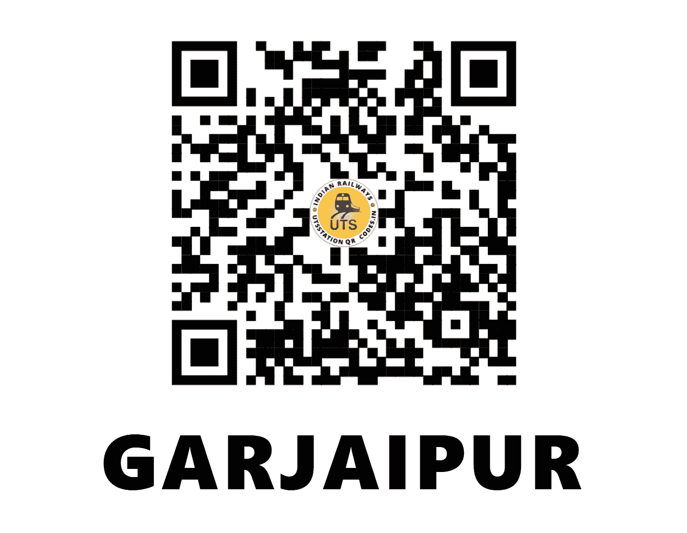 UTS QR Code for GARJAIPUR - GUG (SE - WEST BENGAL)